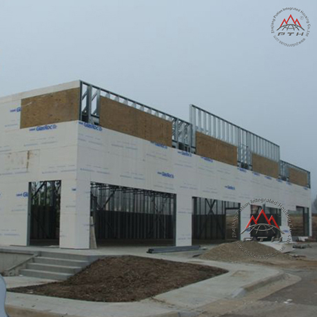 Proyecto de edificio modular prefabricado de la estructura de acero para el almacén/el taller/la fábrica